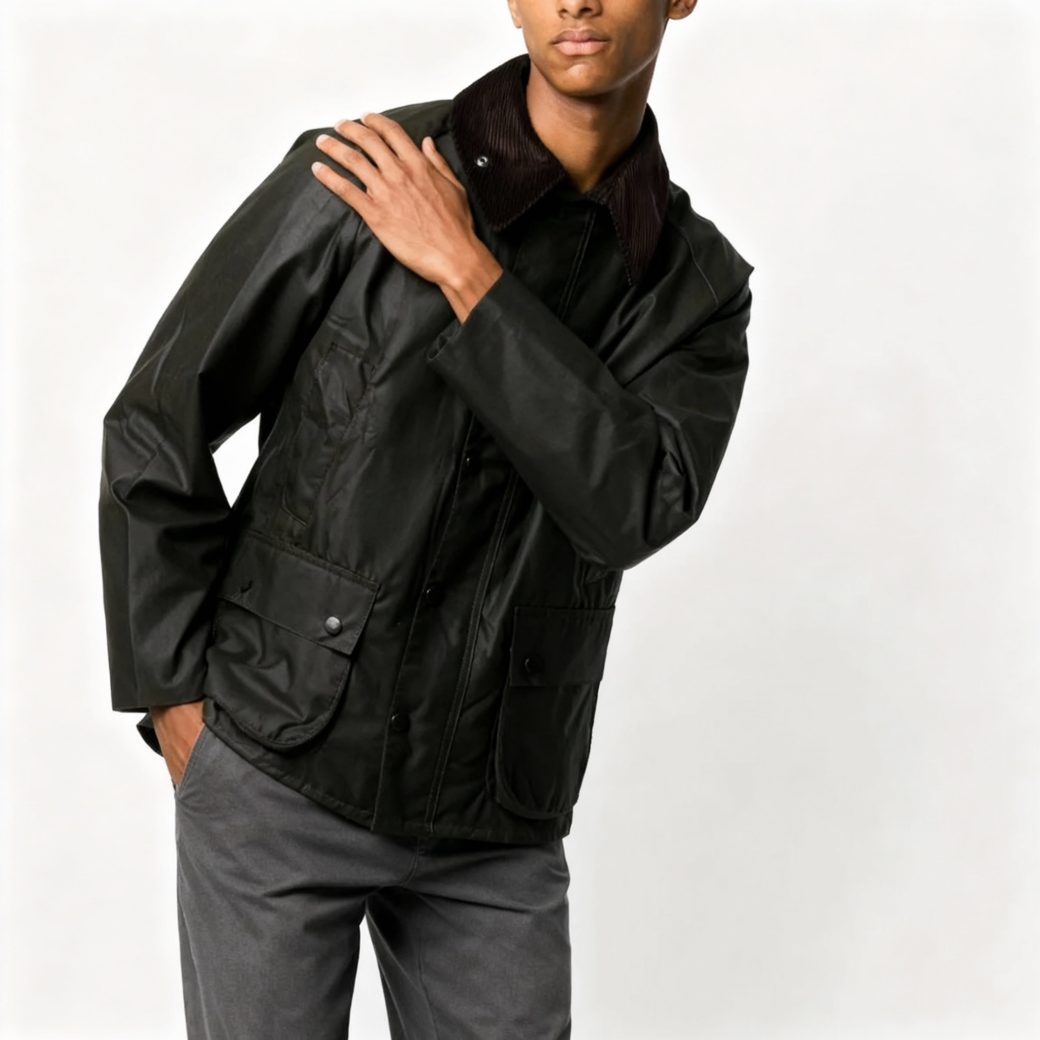 Mens Waxed Style Jacket – Structured Everyday Outdoor Wear