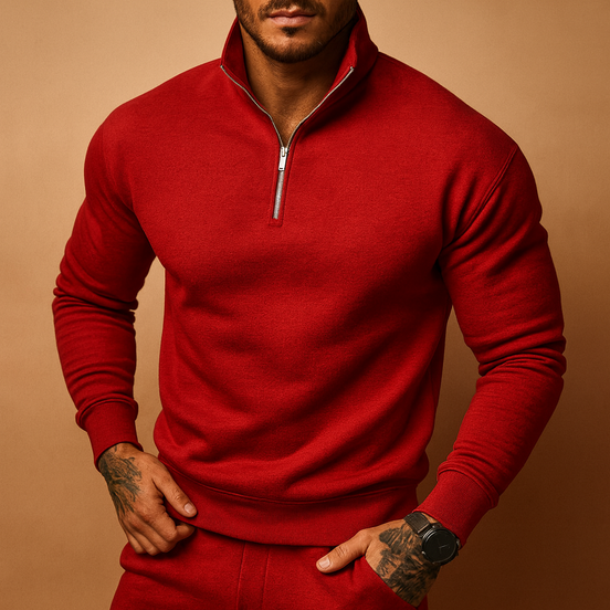 Finn – Mens Half Zip Jumper Knit Pullover Casual Smart Everyday Layering